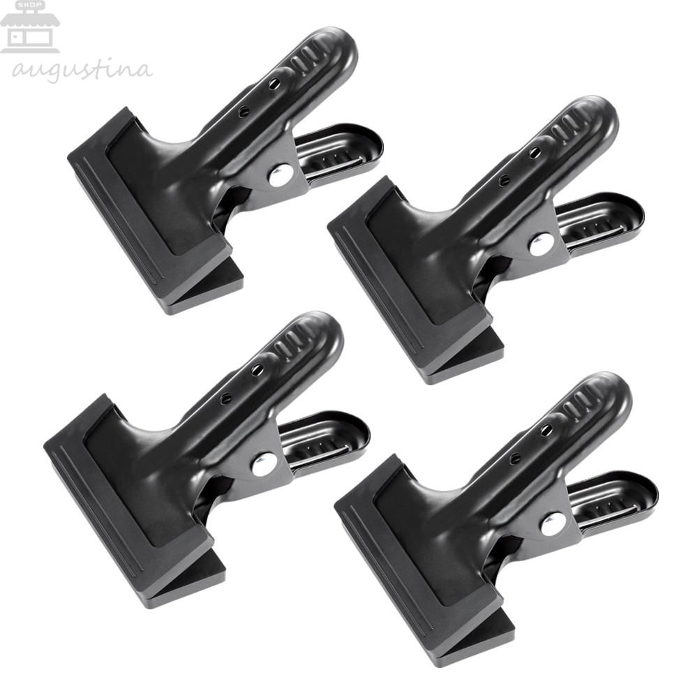 Agustina Backdrop Clamp Heavy Duty 4-Pack Spring Clamp 41/4inch Untuk Foto Studio Bantalan Karet Klip Background