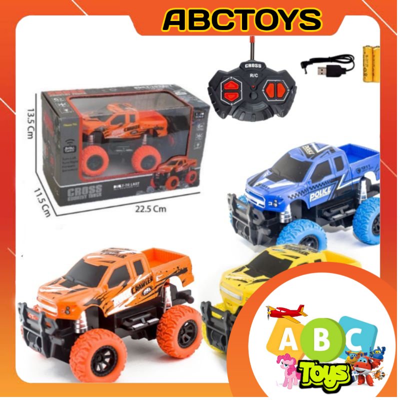 [ Free Batrai ] Mainan Mobil Remot Jeep Off-road / Rc Jeep Monster / Mainan Mobil Remot Jeep Croos