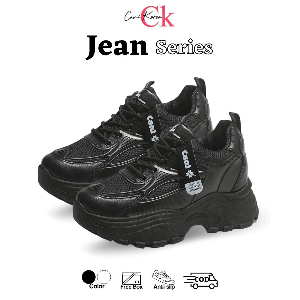 CaniKorea &quot;FREE BOX&quot; (Size 37 - 41) Jean Sepatu Sneakers Wanita Kasual Fashion Korea Import 9215