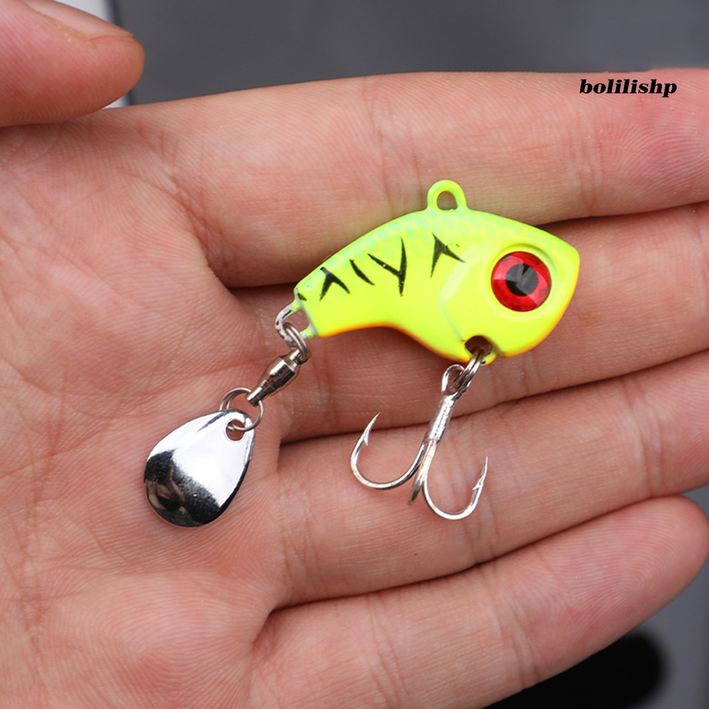 Bo-bait Treble Hook 3D Simulasi Fisheye Reflektif Angling Senyawa Logam Sequin Umpan Memancing Luar Ruangan