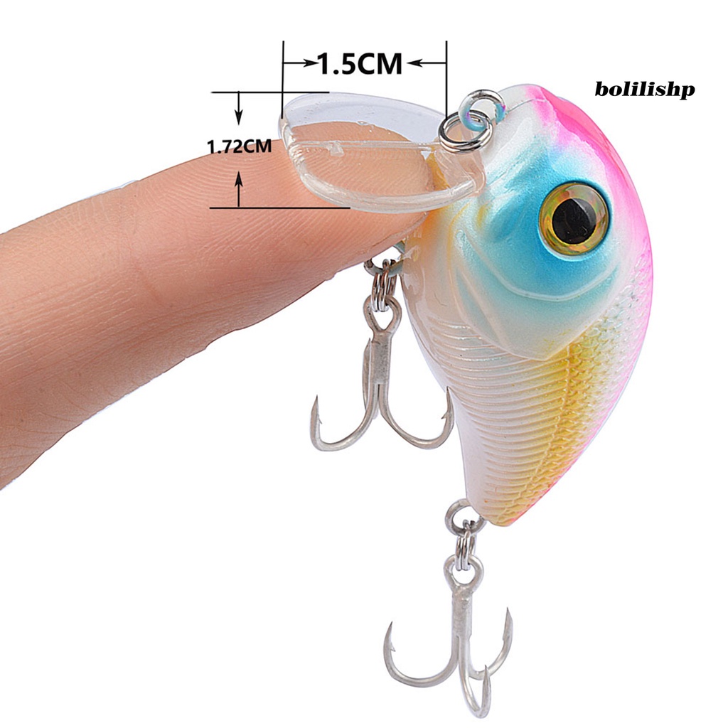 Bo-4.4cm/6g Umpan Bionic Tajam Kait Simulasi Realistis Reflektif Angling Plastik Penggemuk Kecil Mengambang Batu Umpan Memancing Luar Ruangan