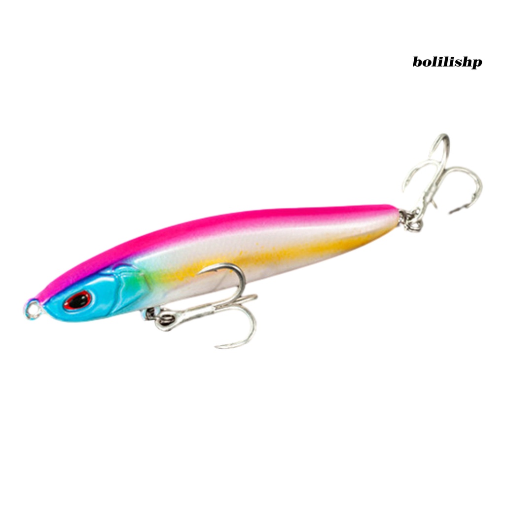 Bo-7.5cm/9g Umpan Bionik Simulasi Menggoda Kait Treble Realistis Angling Tenggelam Pensil Mikro-object Umpan Memancing Luar Ruangan