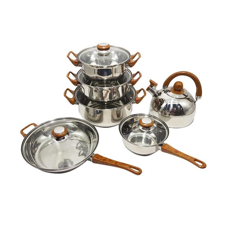 Panci Set Stainless Steel Isi 12 Pcs 01