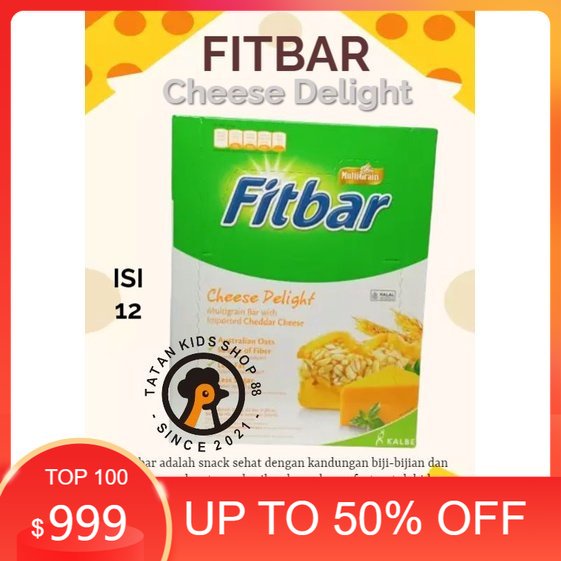 

Fitbar 1 Box Isi 12pcs Coklat Fruits Delight Tiramisu Distributor Cemilan Sehat