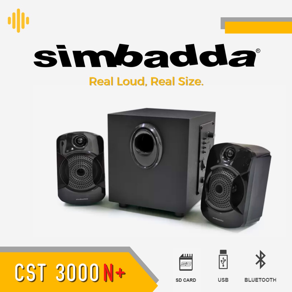 Simbadda CST3000+ Multimedia Speaker Aktif Bluetooth