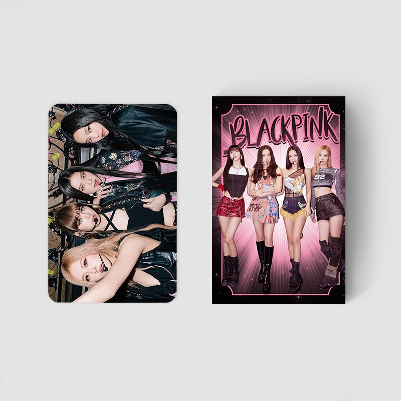 60pcs/box Hitam-PINK Coachella Photocards Album Kartu Lomo Blackpink JENNIE LISA ROSE JISOO Kpop Postcards Collection Blackpink