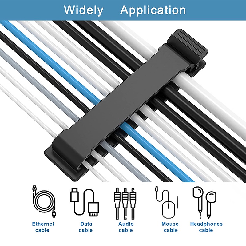 Cable Management Cable Organizer Pembungkus Penahan Kabel Fleksibel Klip Silikon Pembungkus Kabel USB Pesanan Perlindungan Keyboard Mouse Earphone
