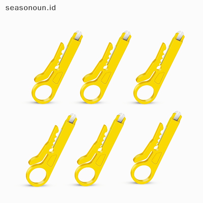 Seasonoun Mini Wire Stripper Crimper Plier Crimping Kabel Punch Stripping Multi Alat.