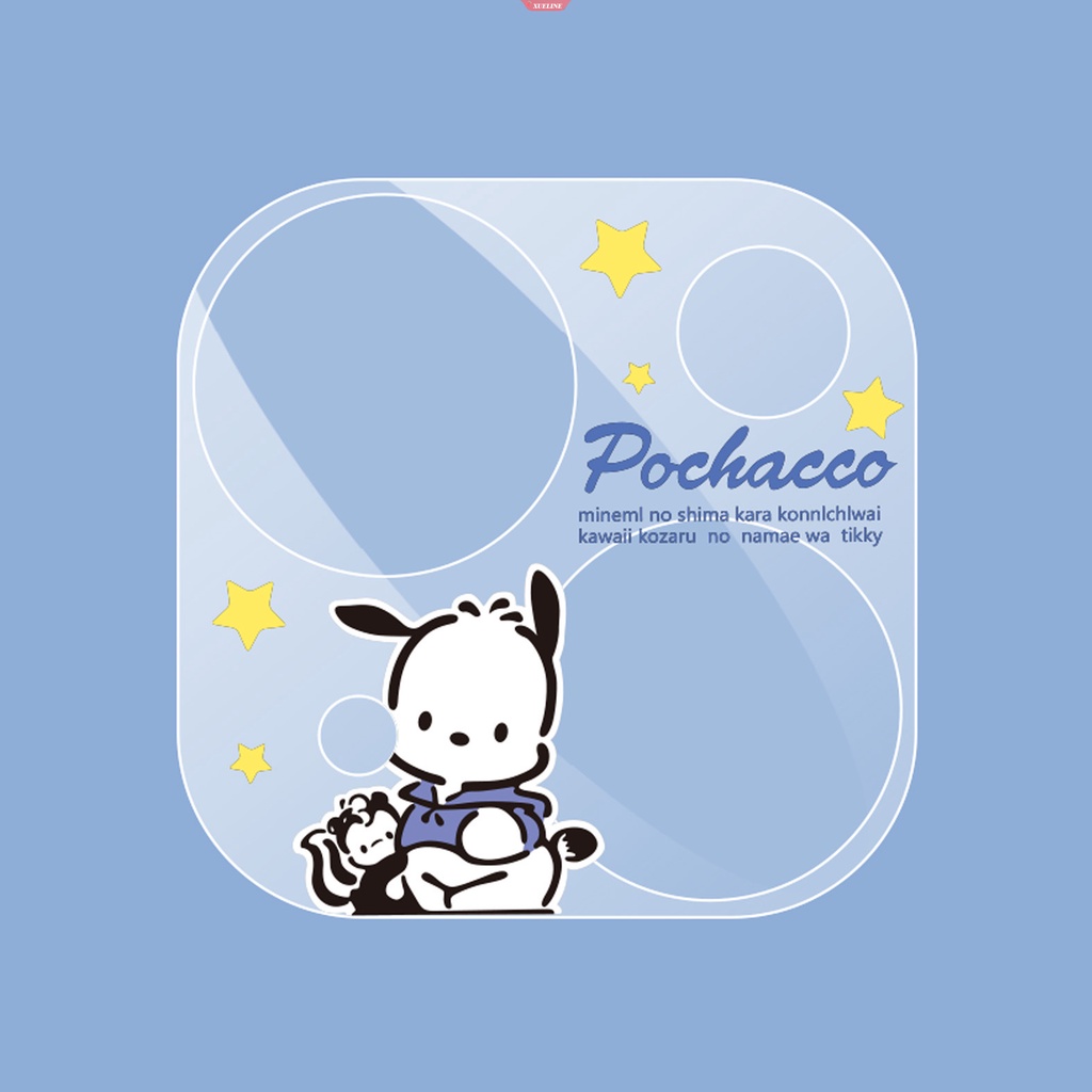 IPHONE Sanrio Kuromi Cartoon Protective Glass Film Tempered Glass Untuk Iphone13 12 11 14Pro Max Penutup Belakang Pelindung Layar Lensa Kamera [ZXL]