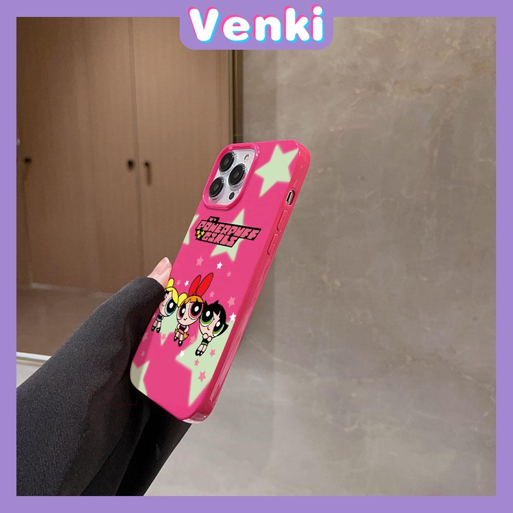 VENKI - For iPhone 11 iPhone Case Black Glossy TPU Soft Case Shockproof Protection Camera Cute Cartoon Character Compatible with iPhone 14 13 Pro max 12 Pro Max xr xs max 7 8Plus