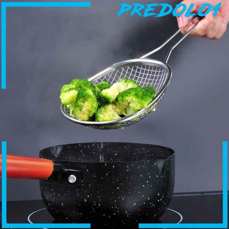 [Predolo1] Saringan Mie Pangsit Makanan Anti Karat Stainless Steel Mesh Noodle Strainer