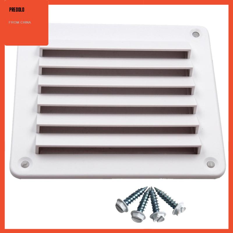 [Predolo] Abs Lubang Angin Persegi Panjang Louvered Untuk RV Boat Marine - 140mm x 125mm