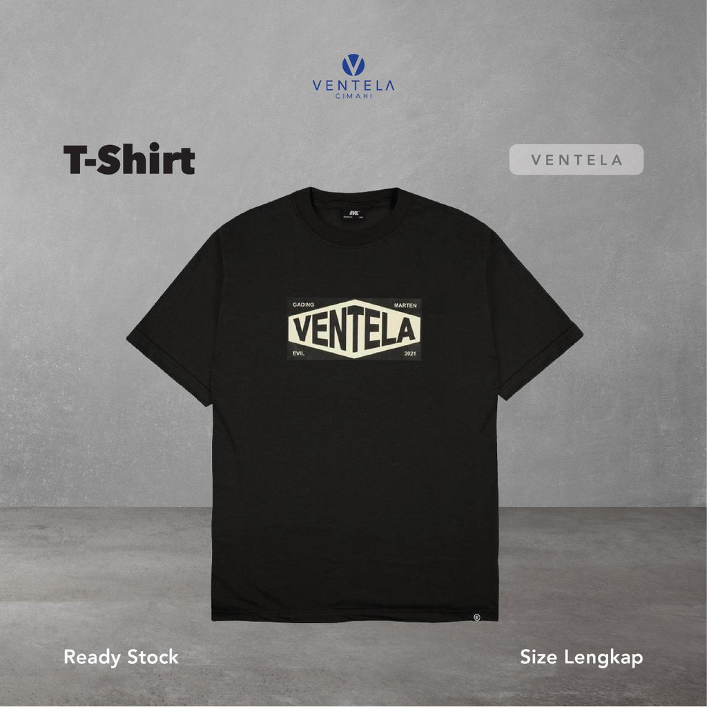 Ventela x Evil x Gading Martin TShirt - Logo Black