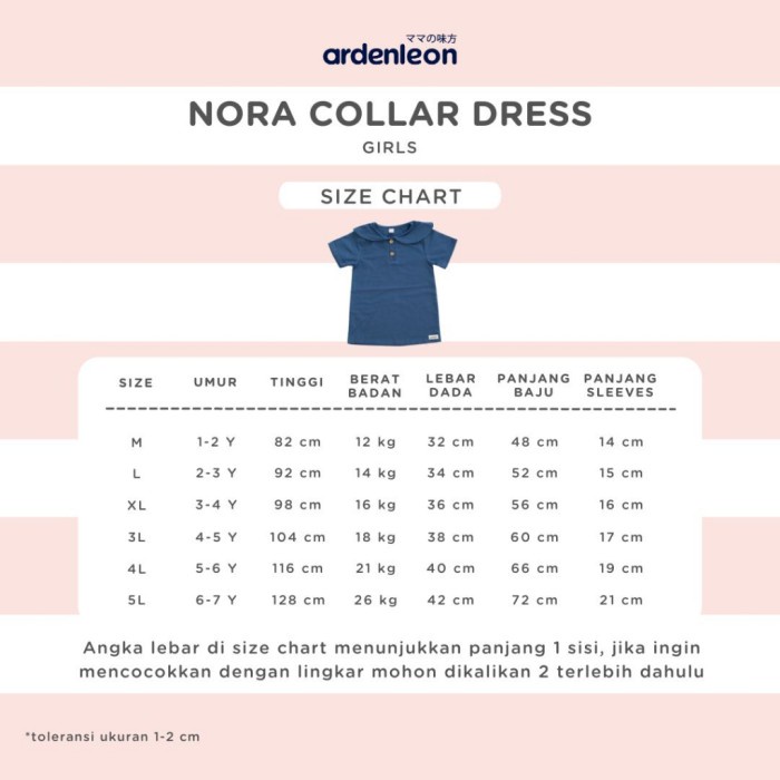 ARDENLEON - Nora Collar Dress | Dress Anak Perempuan