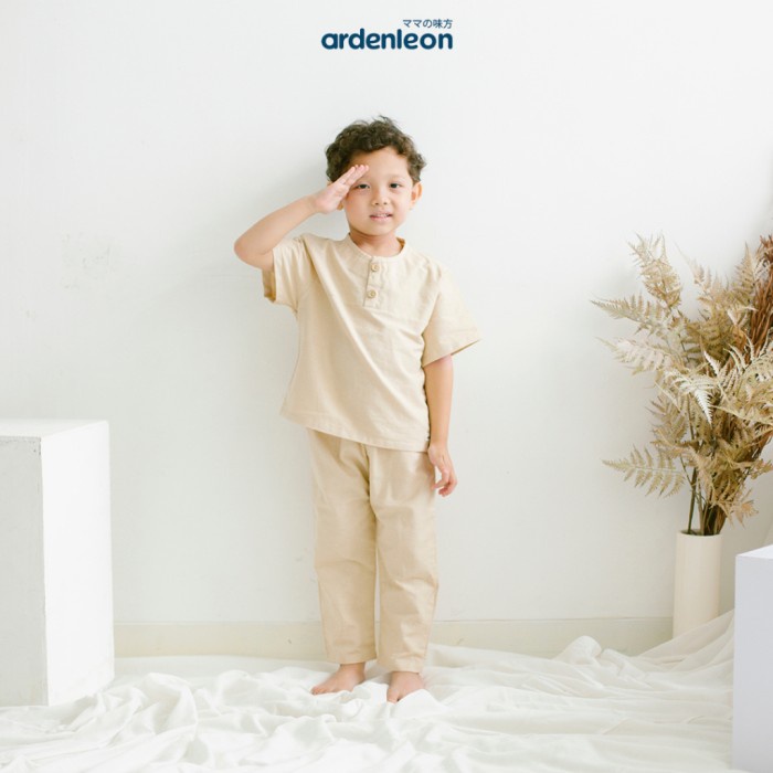 ARDENLEON - Jasper Button Shirt Short | Atasan Anak