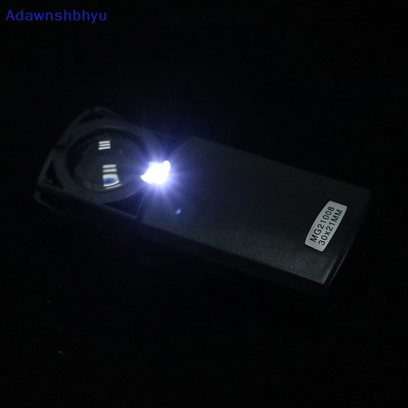 Adhyu Kaca Pembesar Pembesar Mini Lipat loupe Lensa led loupe Perhiasan Alat Reparasi Jam Tangan ID