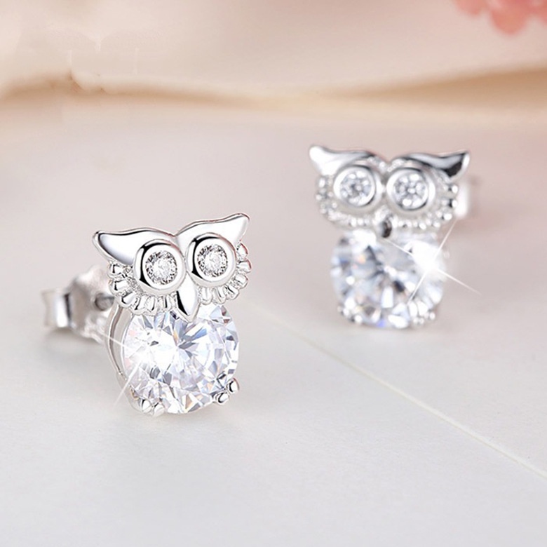 Goldkingdom Aksesoris Perhiasan Fashion Ready Stock Owl Stud Earrings Woman Sweet Earrings Hewan Kecil