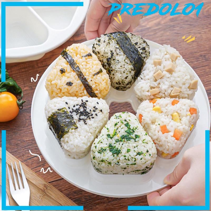 [Predolo1] Alat Pembuat Sushi Jepang Food Decor Mudah Digunakan Triangle Rice Ball Maker