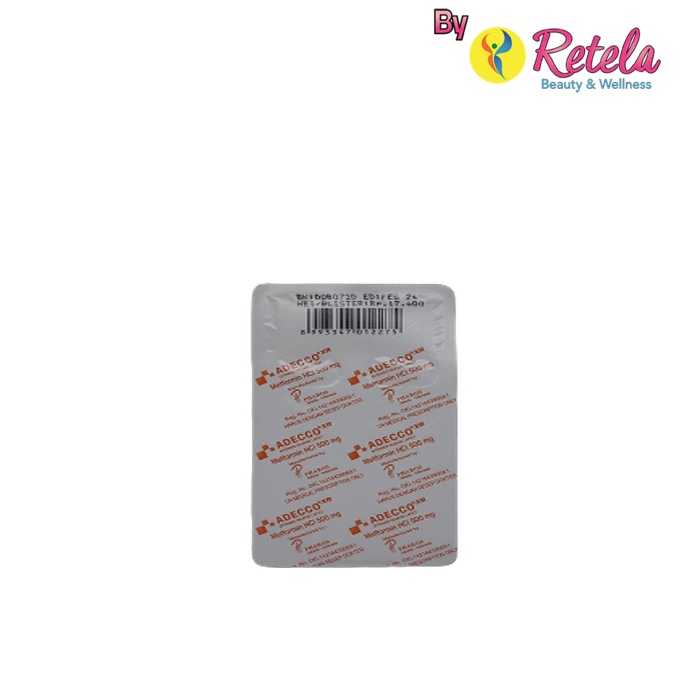 ADECCO XR 500MG 1 STRIP 10 CAPLET