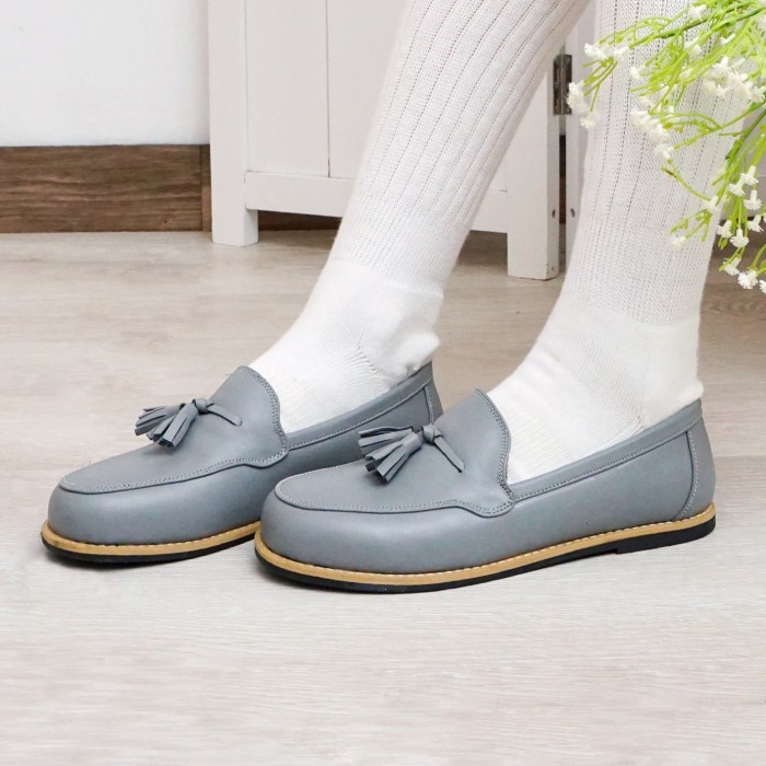 sepatu tassel loafer kulit wanita sepatu genuine leather wanita flavio