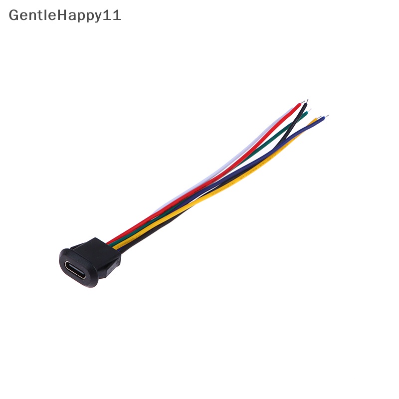 Gentlehappy Konektor USB Tipe Tekan 6pin Tipe-C Anti Air Dengan PH 2.0 Female Socket id