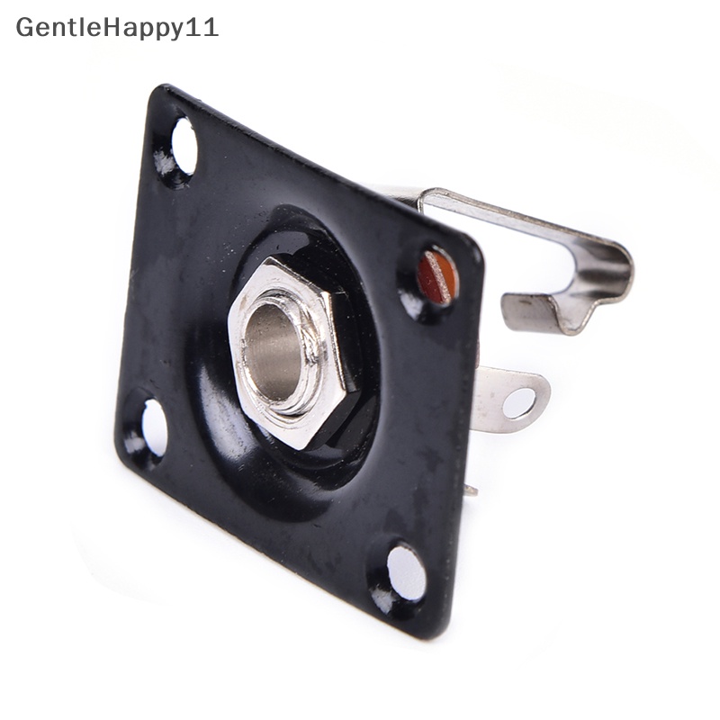 Gentlehappy Sliver Square Style Plat Jack Gitar Baru, Socket Output Chrome Rectangle id