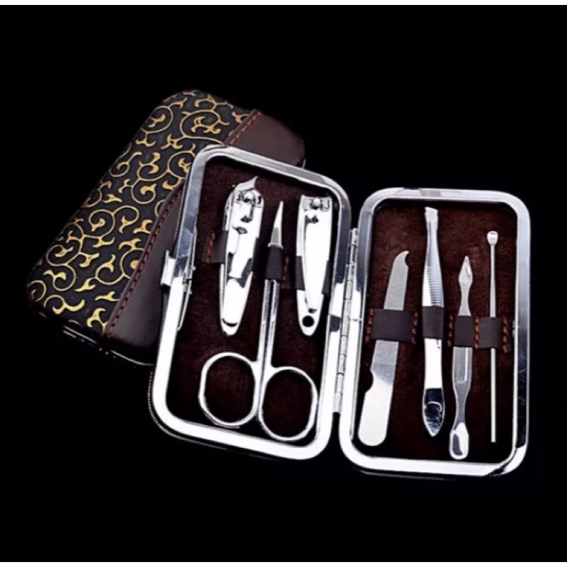 Manicure set 7in1 gunting kuku set korek kuping set gunting jepit bulu