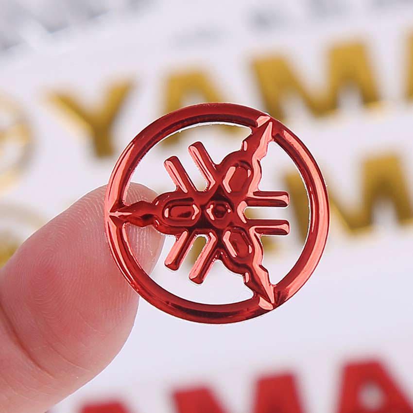 Stiker Tanda 3D Sepeda Motor Stiker Tangki Stiker Lambang Lencana Pelindung Tangki Pad Untuk Yamaha