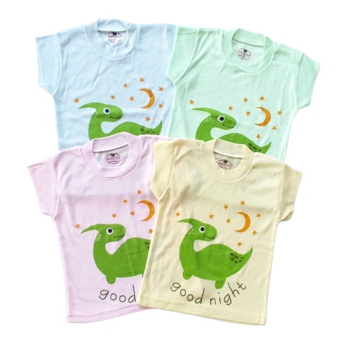 stoberi baby - KAOS ONECK MOTIF WARNA ANAK kaos dalam oblong anak laki2 dan perempuan newborn-4thn