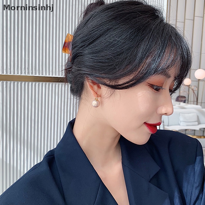 Mornin Anting Liontin Mutiara Wanita Elegan Baru Perhiasan Fashion Korea Sederhana id