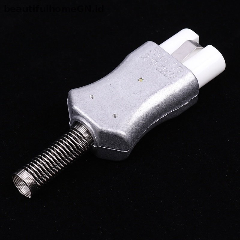 {Cantik} Baru 6mm IEC C8 Ceramic Wiring Industry Socket Plug Suhu Tinggi Konektor Laki-Laki Perempuan Oven Listrik Stopkontak 35A~