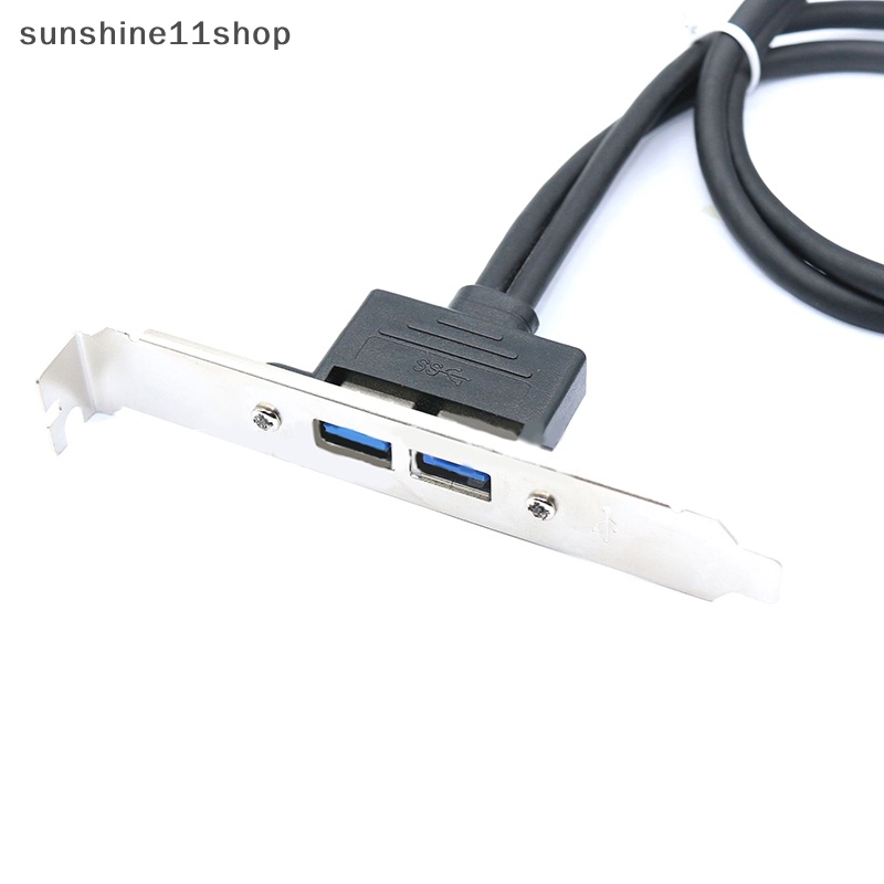 Sho Kabel Data USB Ke 20pin Motherboard 0.5m Dual-port Extension Bezel Extension Cable Tetap Kabel Data Header 5Gbps Kecepatan Tinggi N