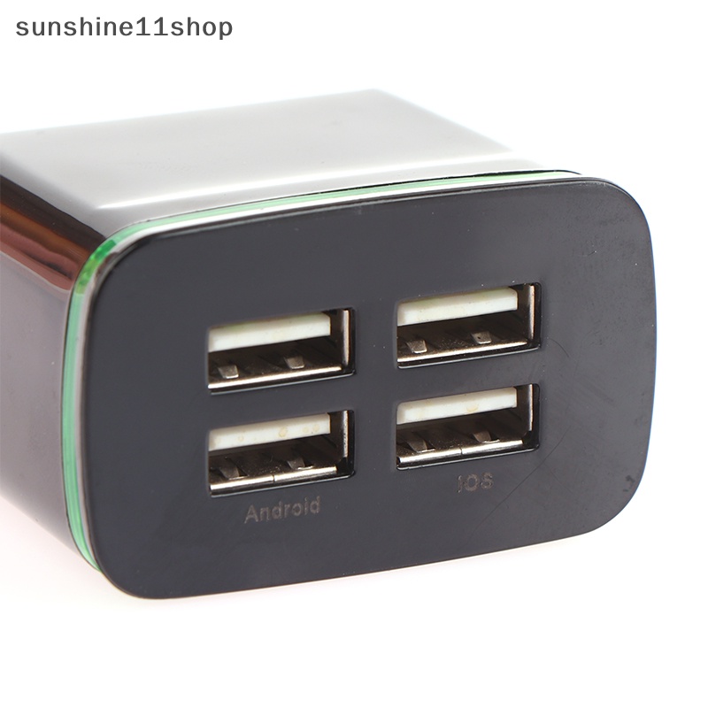 Sho USB Charger 4port Portable Fast USB Charging Universal Travel Adaptor N