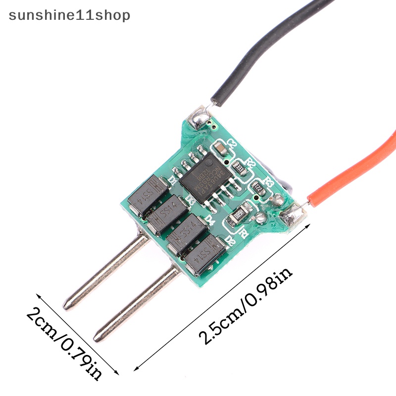 Sho 1Pc MR16 DC12-24V 1-3W 4-7W LED Driver Lighg Trafo 290mA Untuk Bohlam LED N