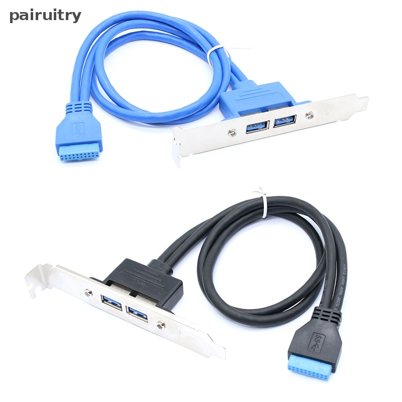 Kabel Data PRT USB Ke 20pin Motherboard 0.5m Dual-port Extension Bezel Extension Cable Tetap Kabel Data Header 5Gbps PRT