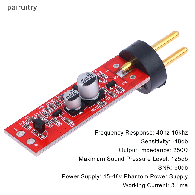 Mikrofon Rekaman PRT DIY Perbaikan Produksi Papan Sirkuit Modifikasi Dengan Plug PRT