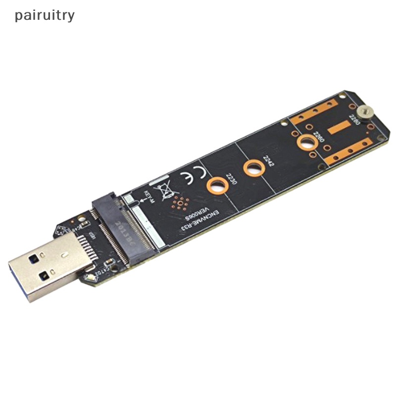 Prt NVMe USB Adapter M.2 NVMe to USB 3.1 SSD Adapter 10Gbps USB3.1 Gen 2rtl9210 Chip Untuk Kunci M2 NVMe 2230 2242 2260 2280 M.2 SSD PRT