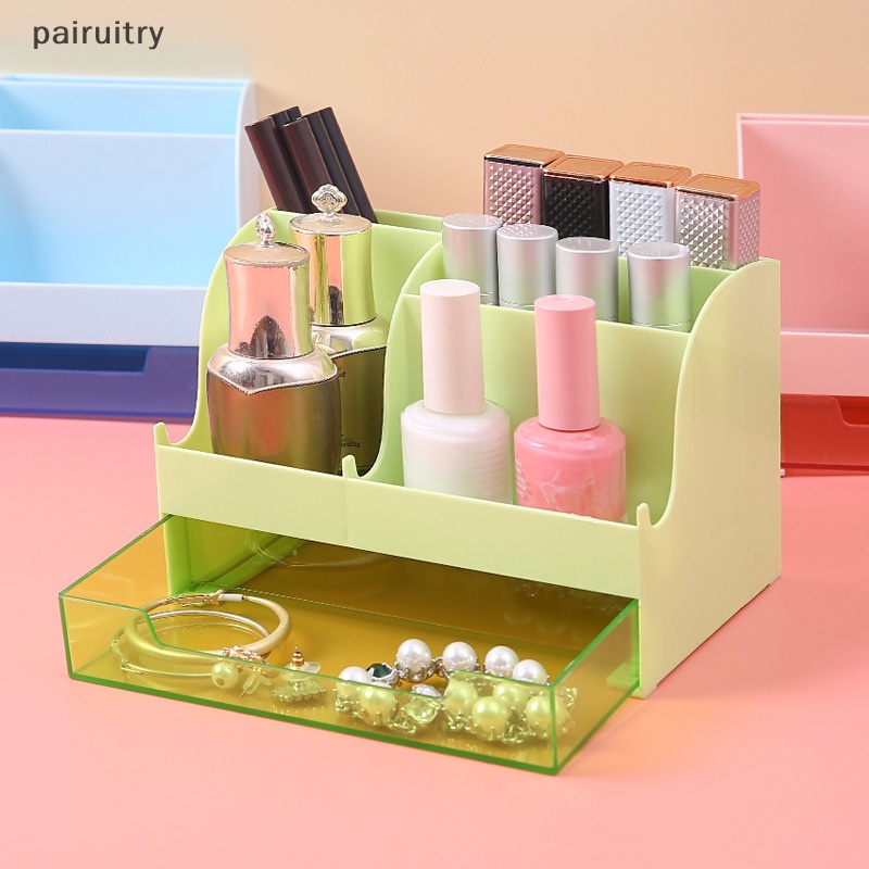 Prt Desktop Organizer Kapasitas Besar Meja Makeup Aksesoris Tempat Pulpen Dengan Laci Kotak Penyimpanan Pensil Alat Tulis Kantor Sekolah PRT