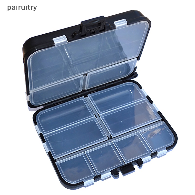 Prt Kotak Penyimpanan Umpan Pancing, Organizer Kait Umpan Dua Sisi Portabel, Mini Utility Lures Fishing Box PRT