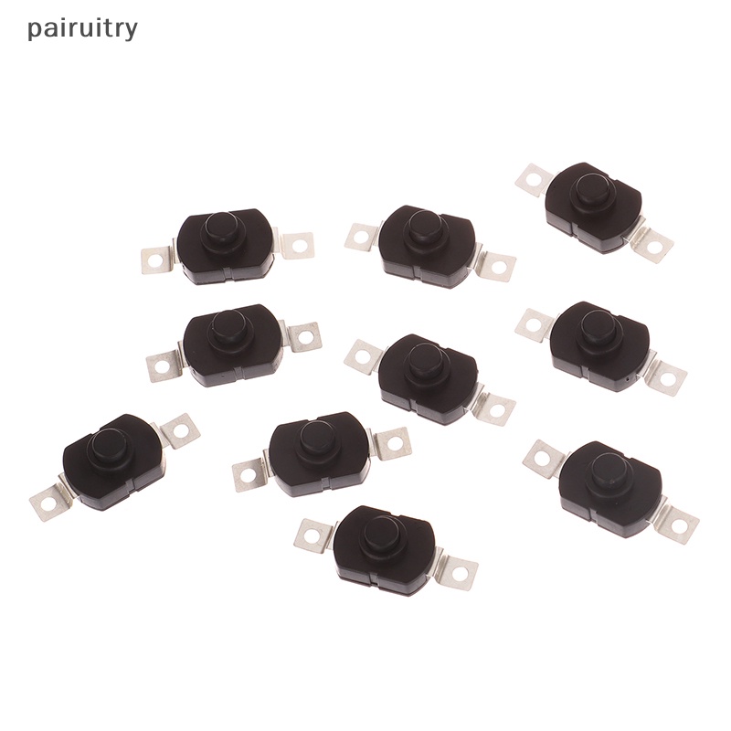 Prt 10pcs 1712-KD Latching Push Button Switch Senter Torch Kunci Mini ON-OFF PRT