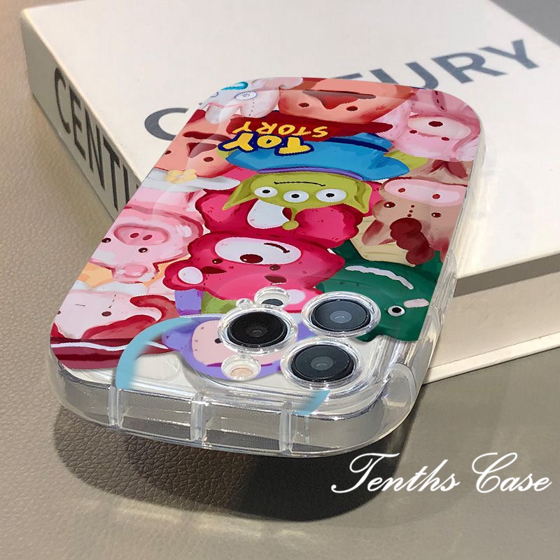 Samsung A14 A54 A34 A04 A04s A13 A23 A53 A03 A03s A02s A52 A72 A32 A22 A12 A71 A51 A50 A50s A30s A11Soap Cover Cute Aliens Phone Case