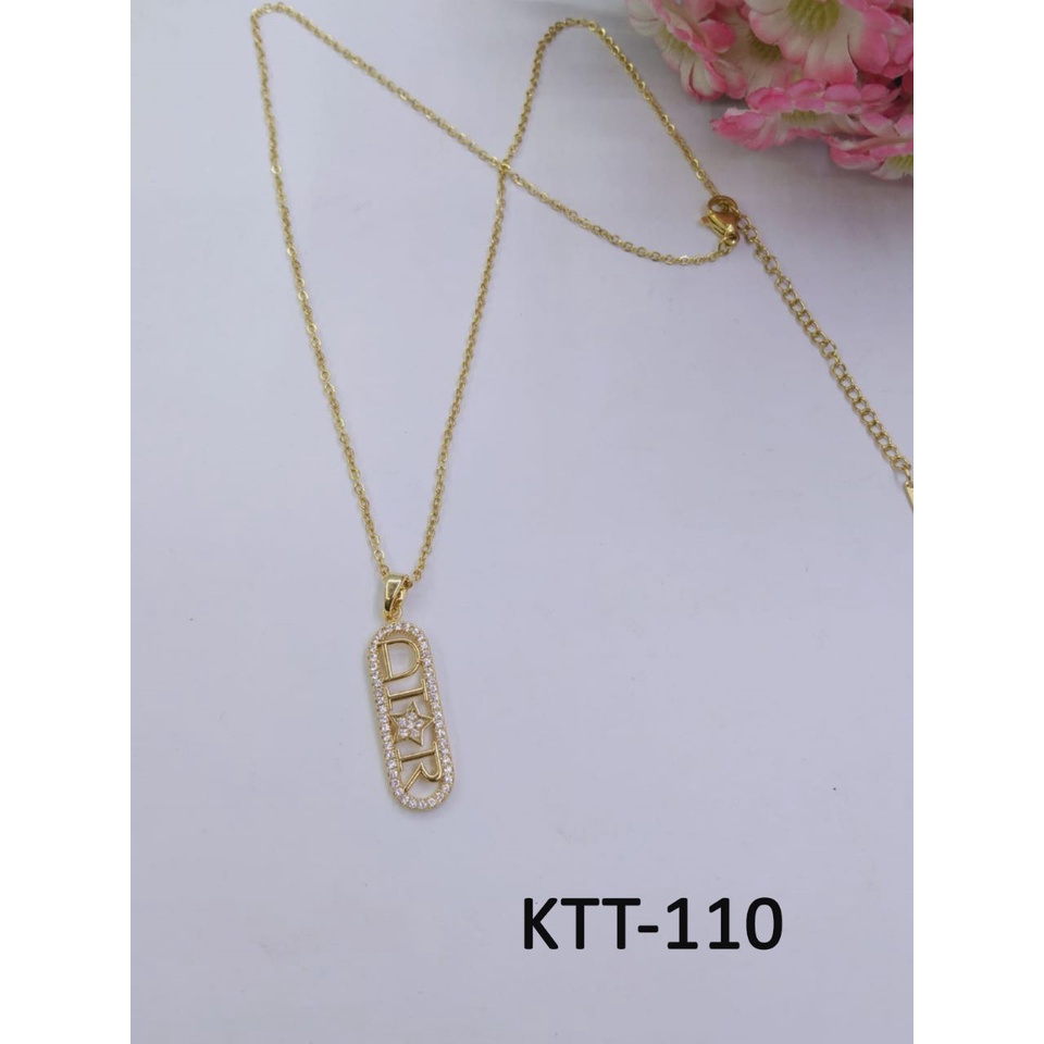 KALUNG TITANIUM EMAS GOLD BINTANG KECIL PERMATA DIAM / DUNIA GELANG