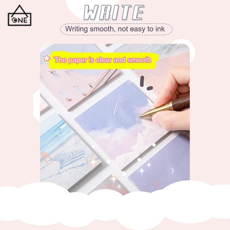 COD❤️Ins Sticky Note Girls Heart Cute Sticky Note Style Student Stationery Sticky Notes Minimalis-A.one