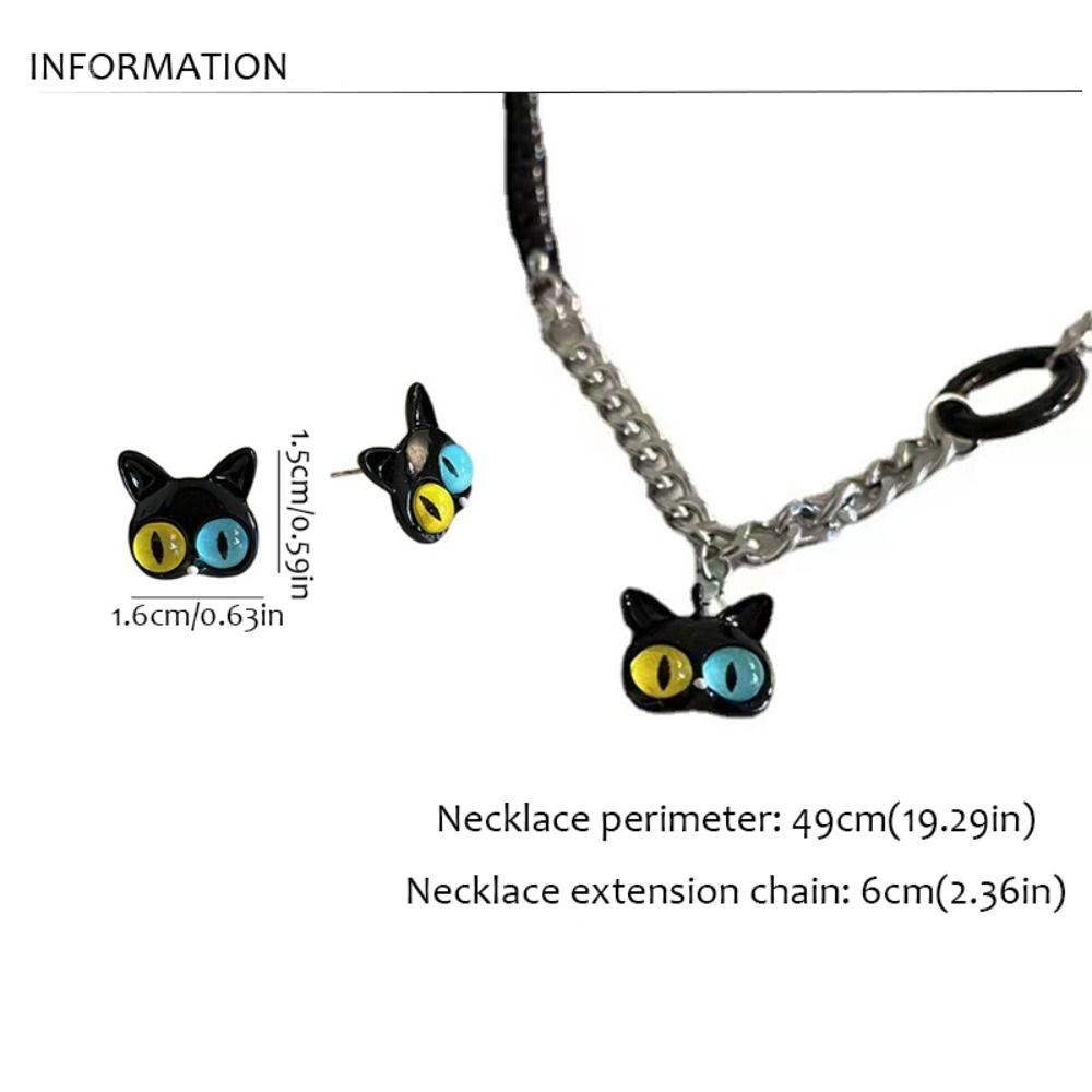 Needway   Korea Kalung Hadiah Pesta Elegan Manis Indah Paduan Y2K Stud Anting