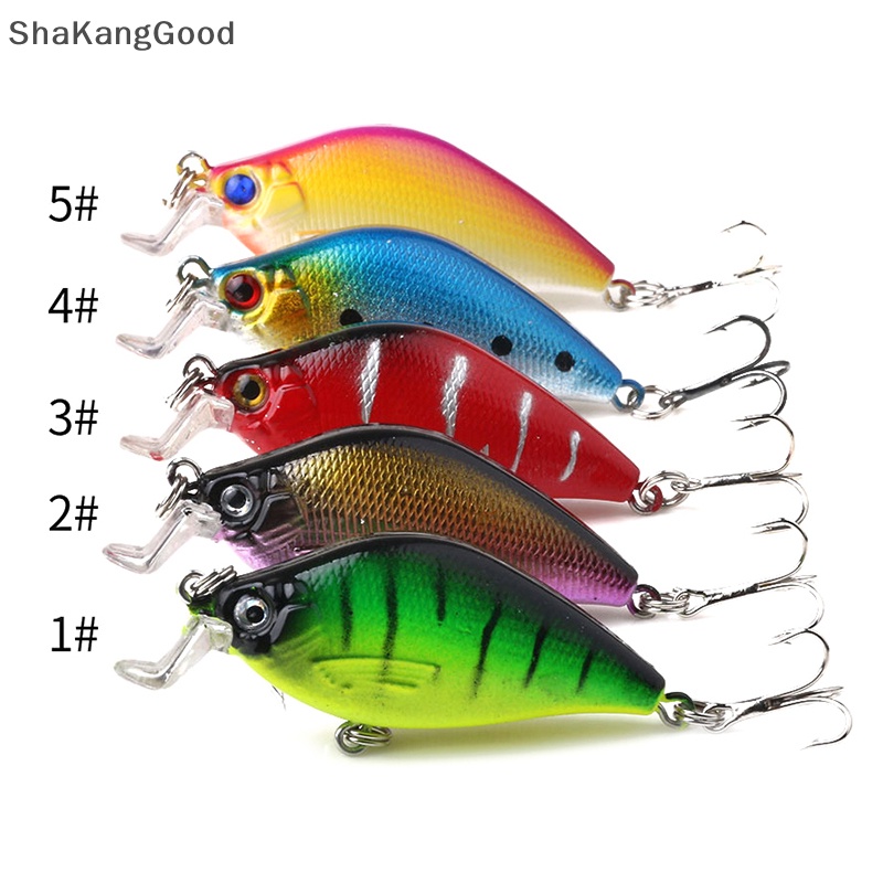 Skid 1PCS Laser Engkol Ikan Kecil Memancing Umpan 6.5CM 8.4G Pesca Hooks Ikan Wobbler Tackle SKK