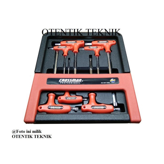 CROSSMAN KUNCI L BINTANG SET BENTUK T 7PCS LUBANG - MODEL T 7 PCS - L SET