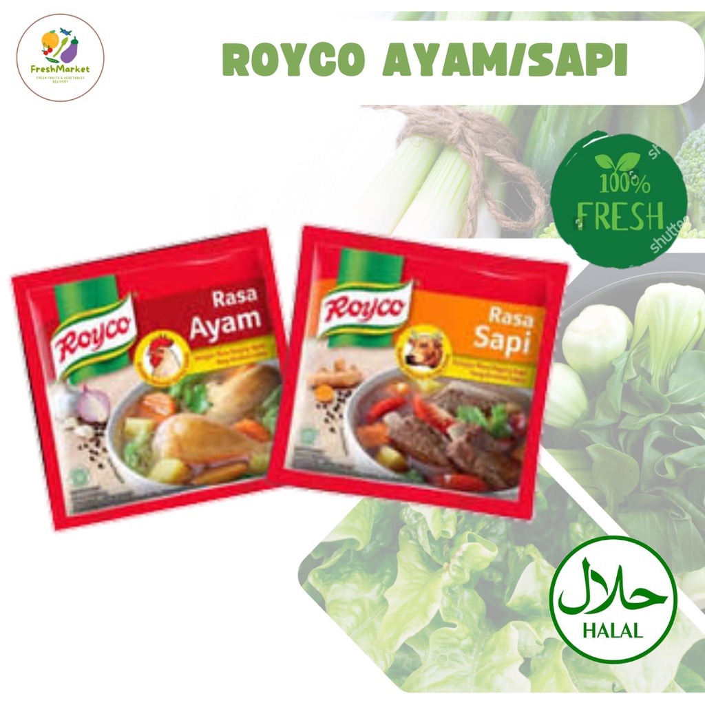 

Royco Ayam Royco Sapi 8 Gram Freshmarketlampung