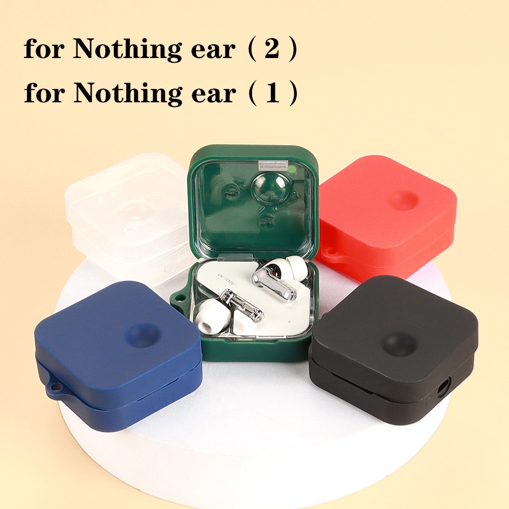 Untuk Nothing ear (2) Case Warna Solid Silikon Bluetooth Earphone Cover Untuk Nothing Telinga Shockproof Lembut hearphone Aksesoris Kotak