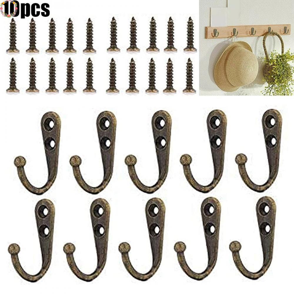 Hook Gamis Heavy Duty Set Gantungan Cabang Dinding Bisa Dipasang Untuk Baju Dan Aksesoris (10Pcs)