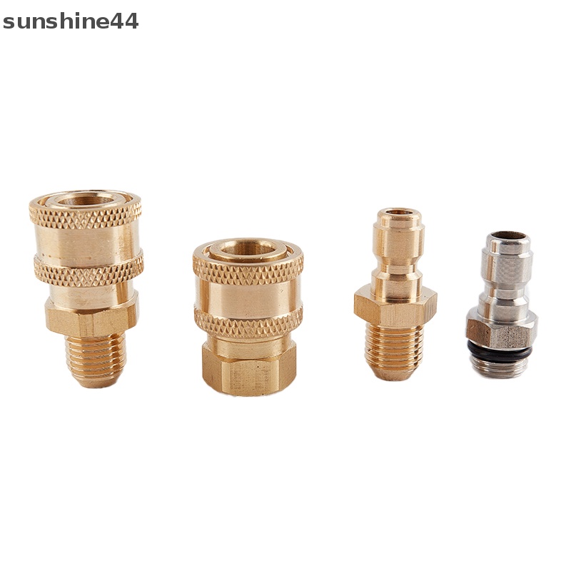 Sunshine Tembaga1 /4 Mesin Cuci Tekanan Tinggi Quick Coupling Water Gun Hydraulic Coupler ID